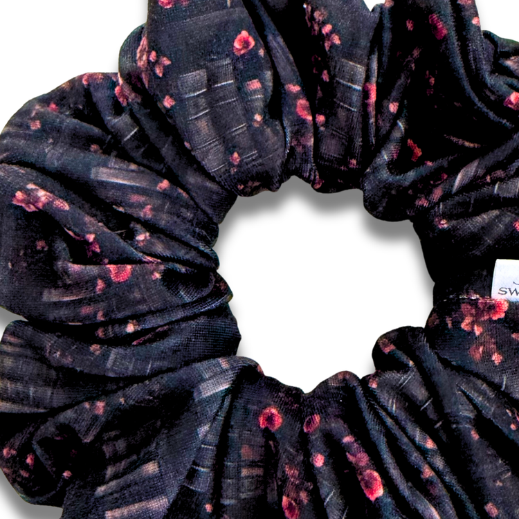 Dark Library Scrunchie Sewing Sweethearts