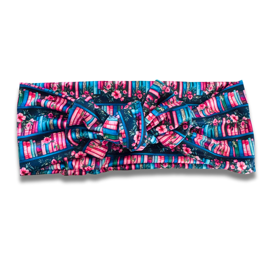 Navy & Pink Library Sweetie Headband Sewing Sweethearts