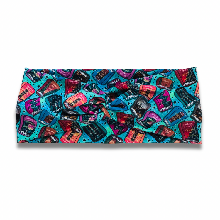 Maas in Teal Sweetheart Headband (or removable tie option) Sewing Sweethearts Sweetheart