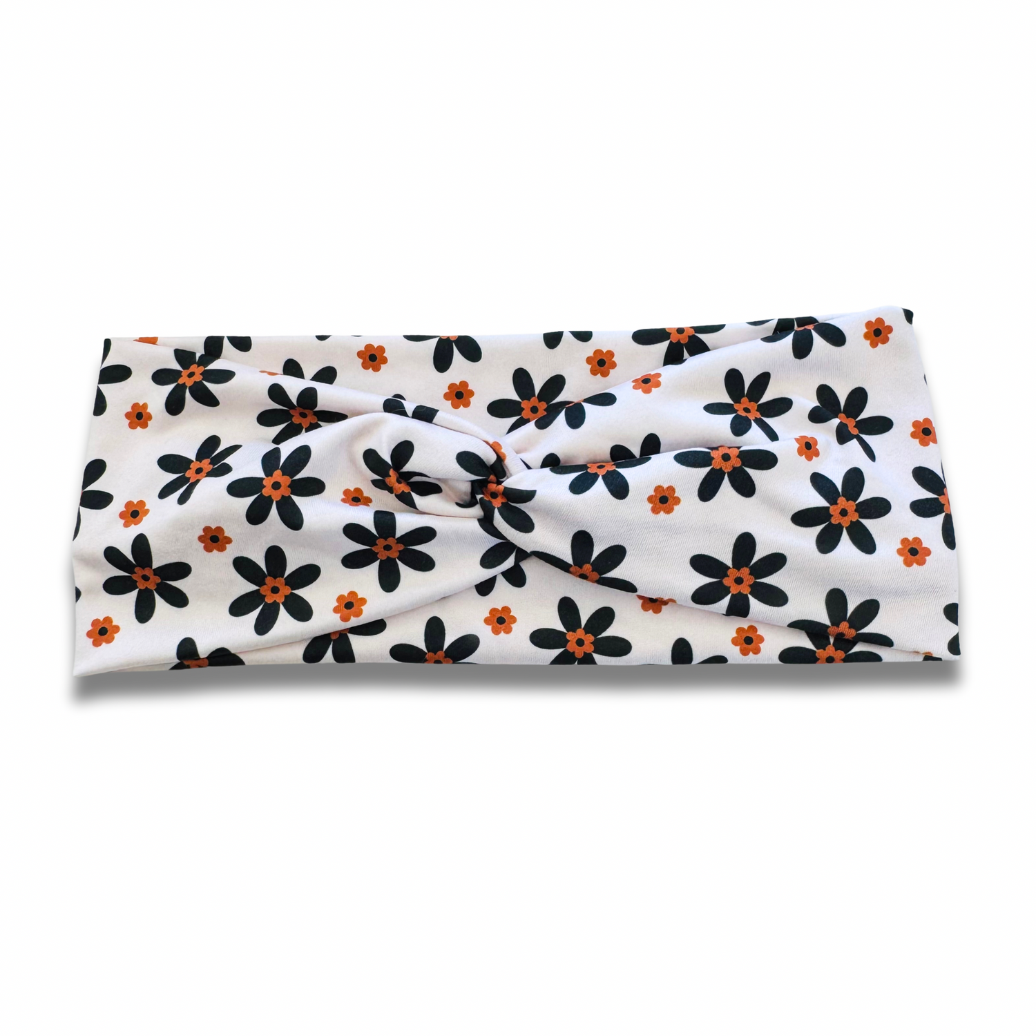 Neutral Daisies Sweetheart Headband (or removable tie option) Sewing Sweethearts Sweetheart