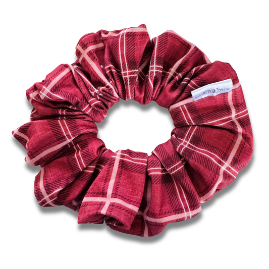 Redwood Plaid Scrunchie Sewing Sweethearts