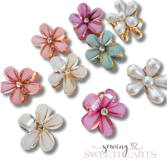 Mini Floral Claw Clip Sewing Sweethearts