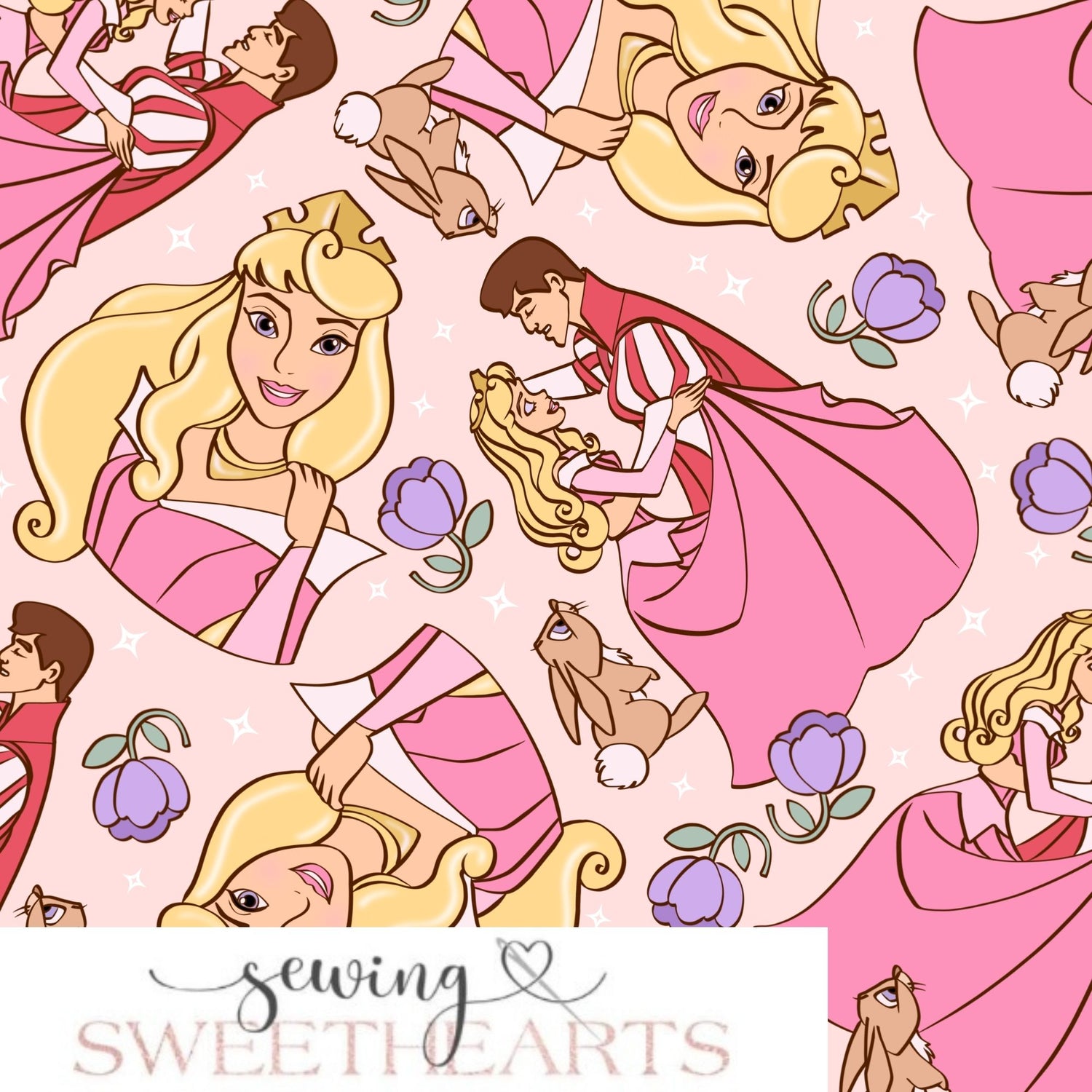 Princess Sleeping Minky Blanket PREORDER (~4 weeks before shipping) Sewing Sweethearts