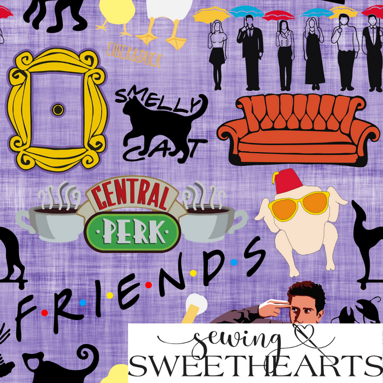 Friends Minky Blanket PREORDER (~4 weeks before shipping)  Sewing Sweethearts   