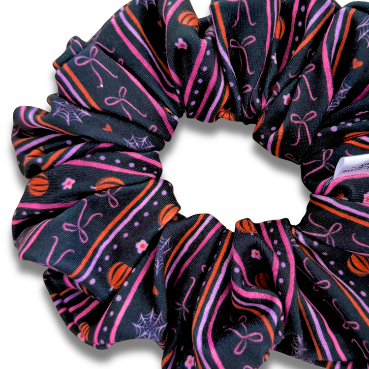 Halloween Stripes Scrunchie Sewing Sweethearts
