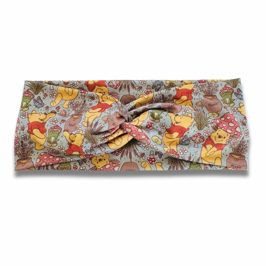 Cottagecore Honey Bear Sweetheart Headband (or removable tie option) Sewing Sweethearts Sweetheart