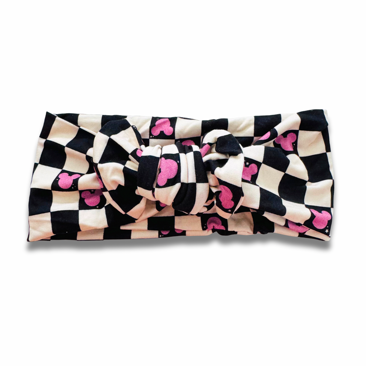 Checkered Mouse Sweetie Headband Sewing Sweethearts