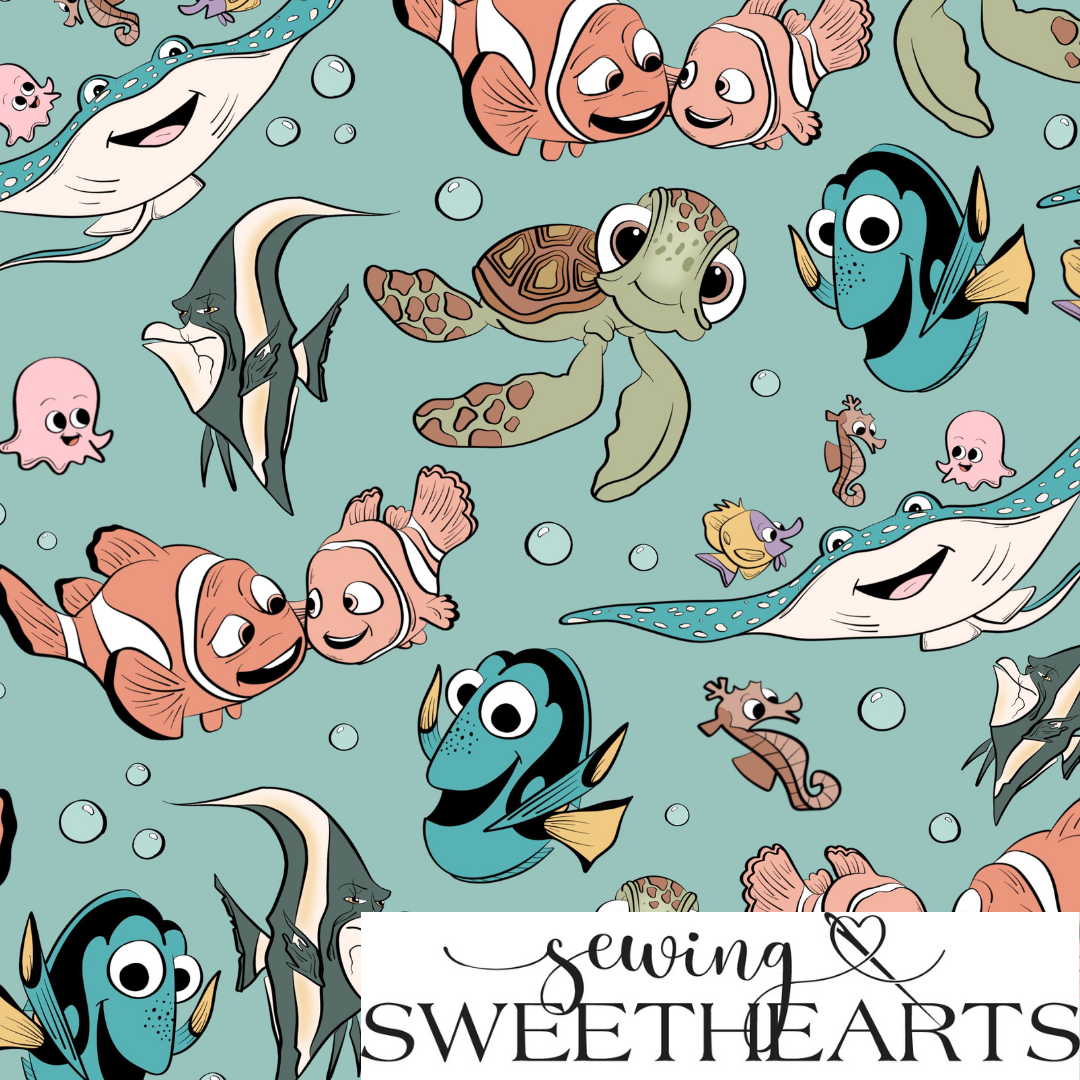Lost Fish Minky Blanket PREORDER (~4 weeks before shipping)  Sewing Sweethearts   