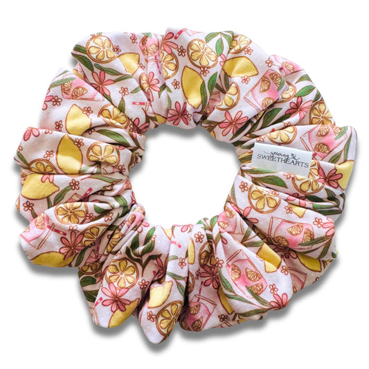 Pink Lemonade Scrunchie Sewing Sweethearts