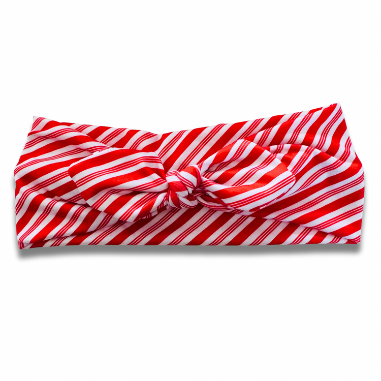 Candy Cane Sweetheart Headband (or removable tie option)