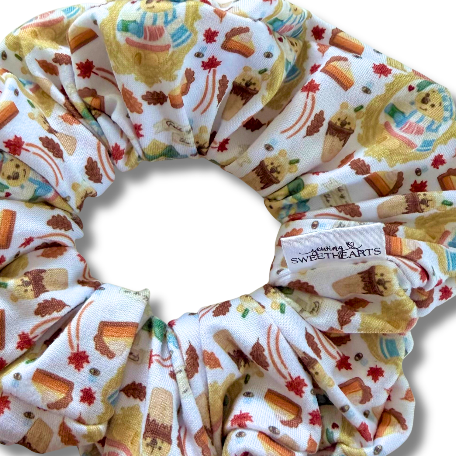 Fall Bear (v.2) Scrunchie Sewing Sweethearts
