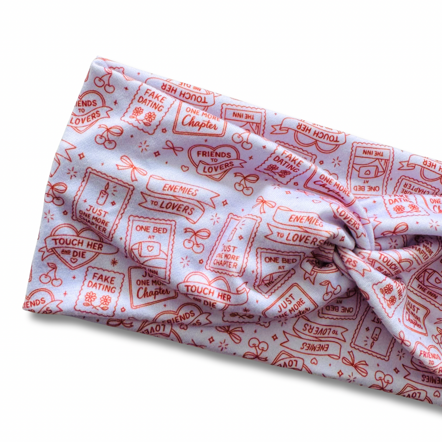 Just One More Chapter Sweetheart Headband (or removable tie option) Sewing Sweethearts