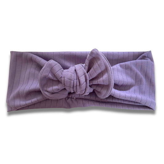 Dark Lavender Ribbed Sweetie Headband Sewing Sweethearts