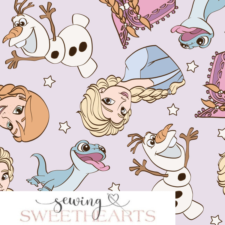 Princess Ice Queen Minky Blanket PREORDER (~4 weeks before shipping) Sewing Sweethearts