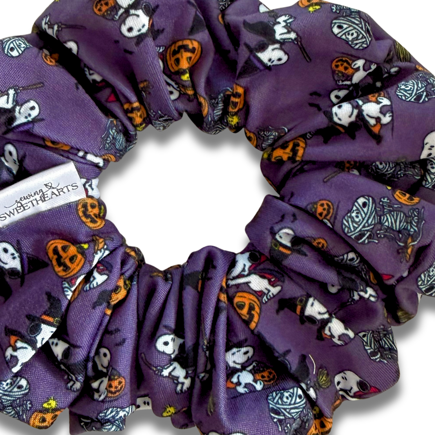 Peanuts Halloween Dog Scrunchie Sewing Sweethearts