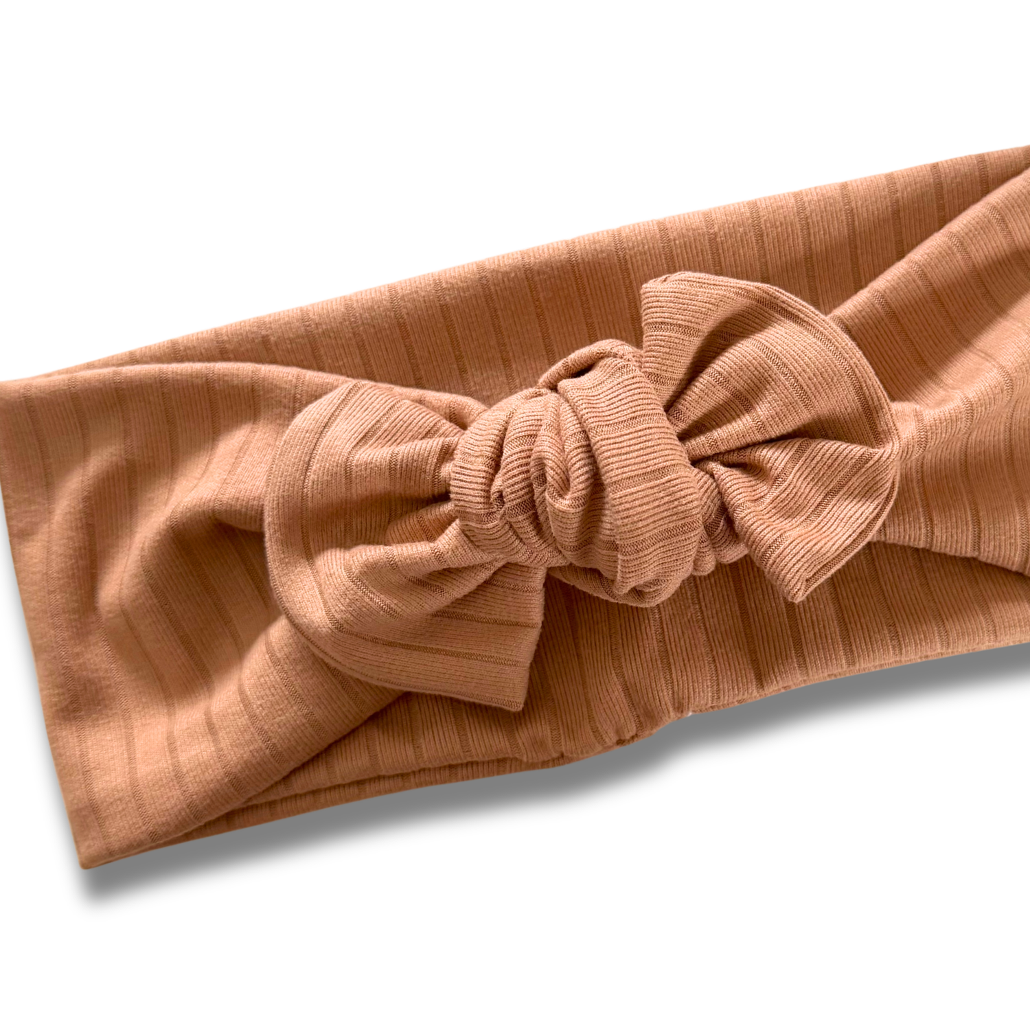 Caramel Ribbed Sweetie Headband Sewing Sweethearts