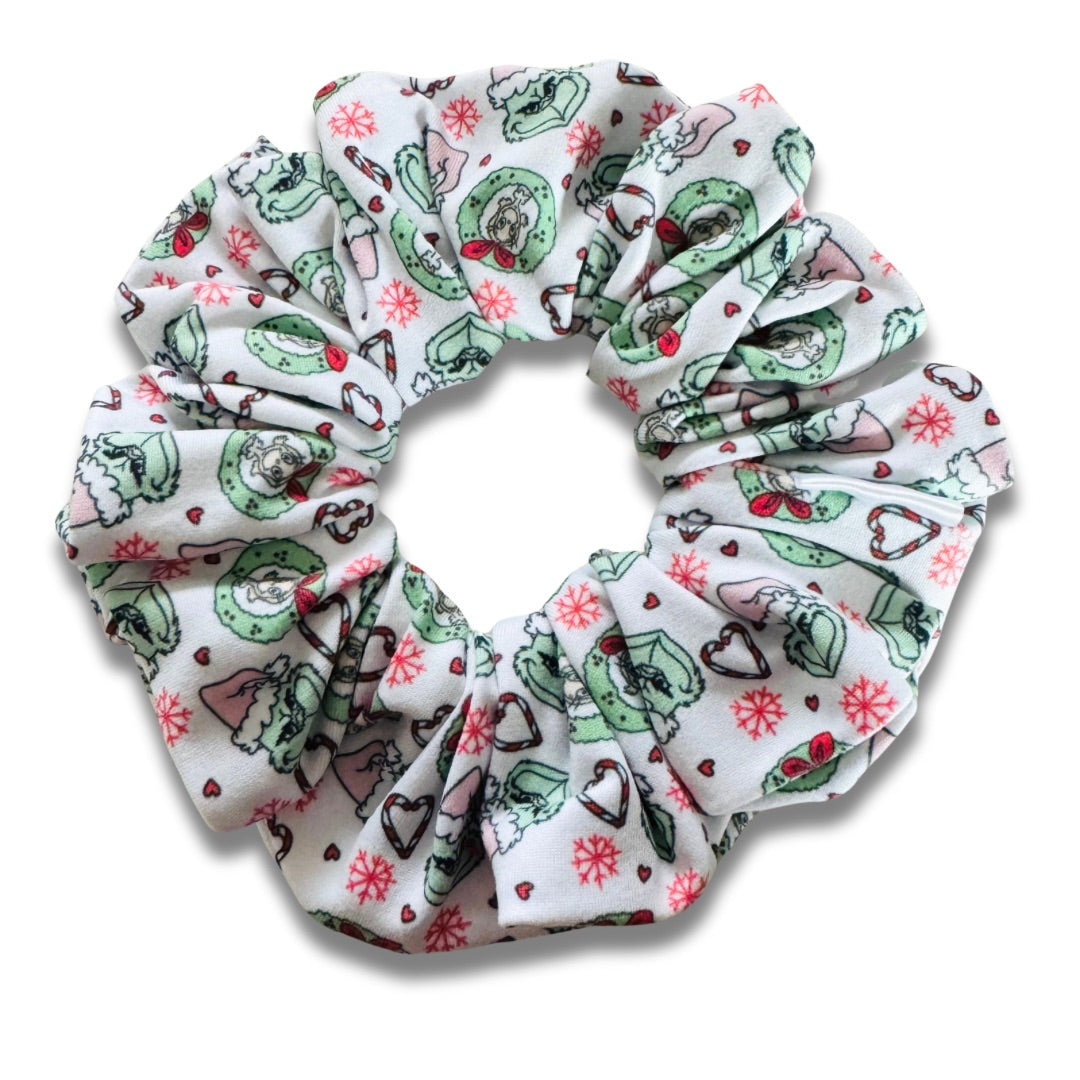 He’s A Mean One Scrunchie  Sewing Sweethearts   