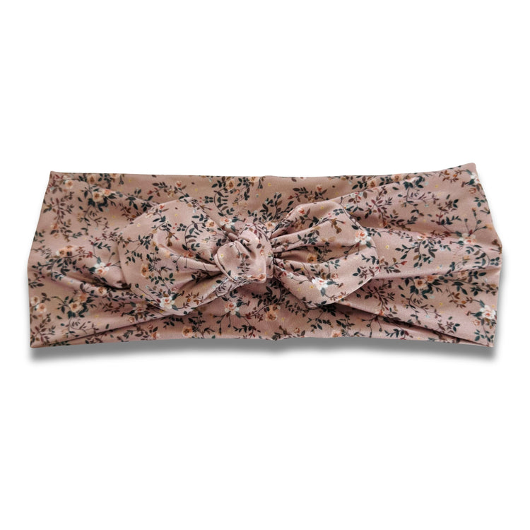 Ditsy Tan Flowers Sweetheart (or removable tie option)  Sewing Sweethearts Sweetheart with removable tie  