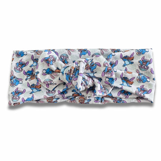 Blue Alien Easter Sweetie Headband Sewing Sweethearts