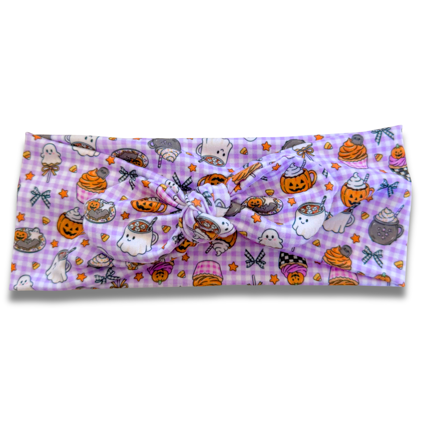 Halloween Picnic Sweetheart Headband (or removable tie option) Sewing Sweethearts Sweetheart with Removable Tie