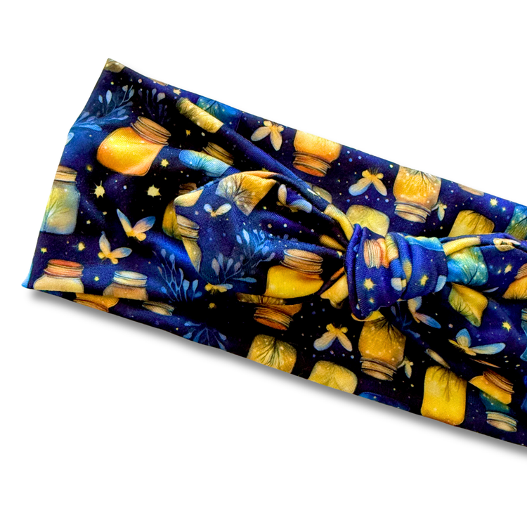 Fireflies Sweetheart Headband (or removable tie option) Sewing Sweethearts