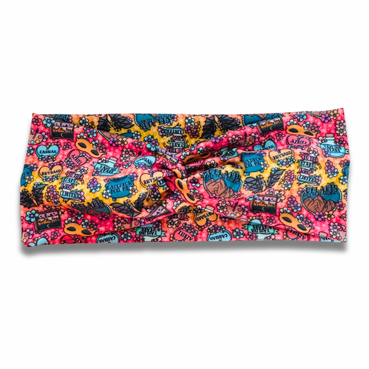 To The Stars Who Listen Sweetheart Headband (or removable tie option) Sewing Sweethearts Sweetheart
