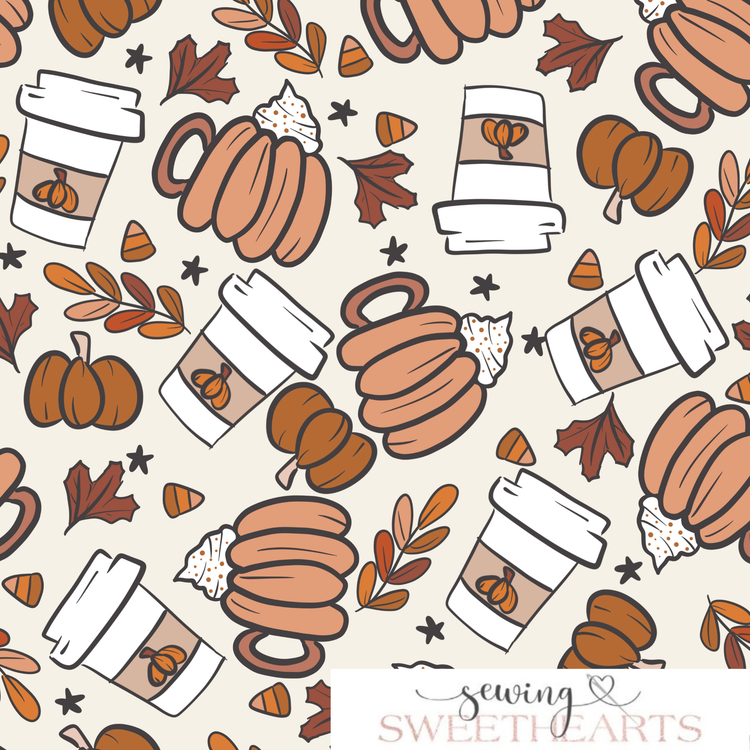 Pumpkin Lattes Minky Blanket PREORDER (~4 weeks before shipping)