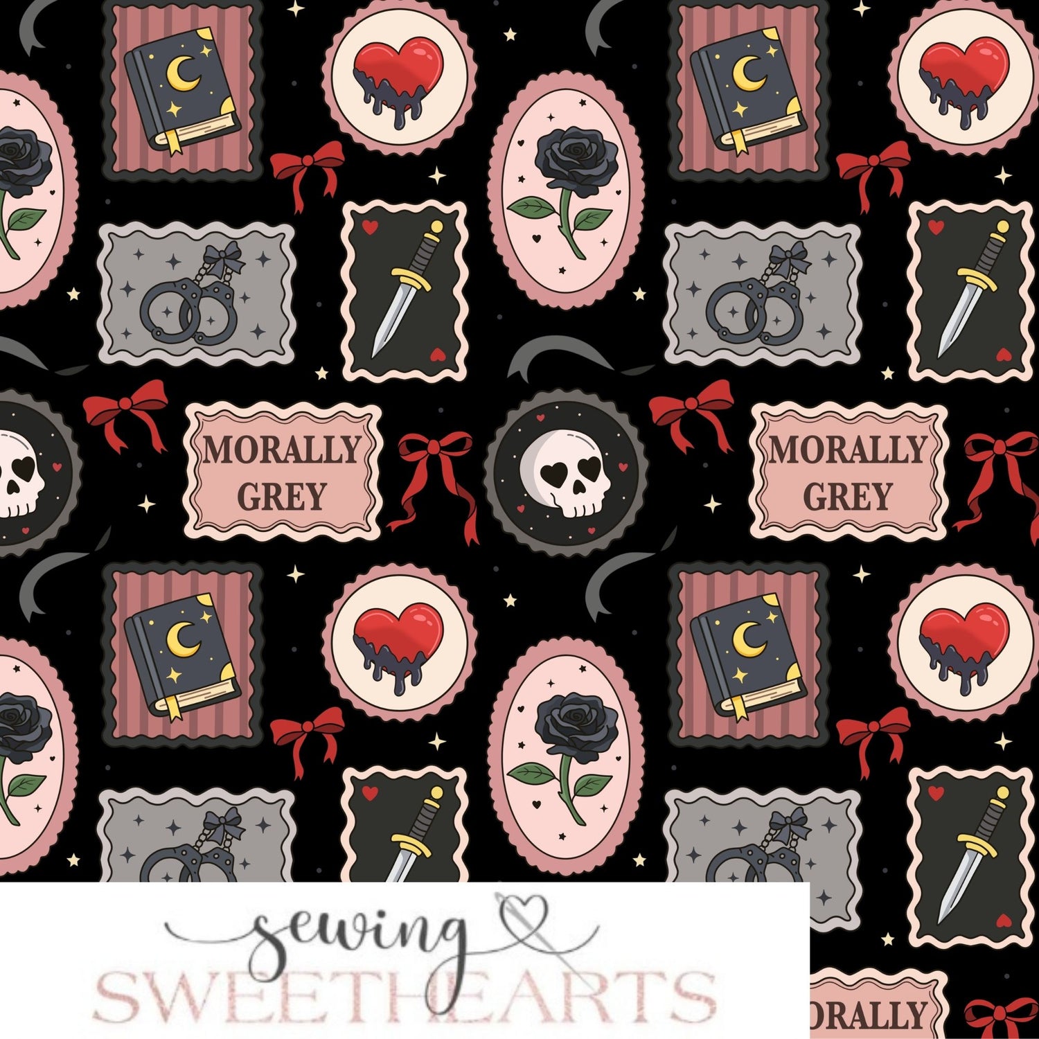 Dark Romance Minky Blanket PREORDER (~4 weeks before shipping) Sewing Sweethearts