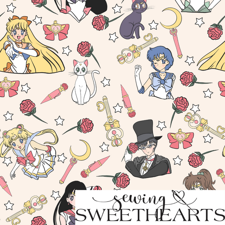 Moon Girls Minky Blanket PREORDER (~4 weeks before shipping)  Sewing Sweethearts   
