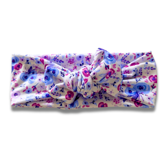 Violet Flowers Sweetie Headband Sewing Sweethearts
