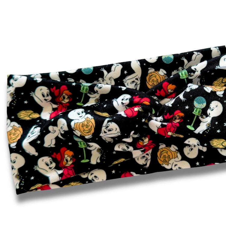 Famous Ghost Sweetheart Headband (or removable tie option) Sewing Sweethearts