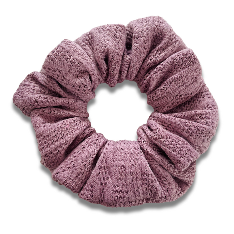 Lilac Cable Knit Scrunchie  Sewing Sweethearts   