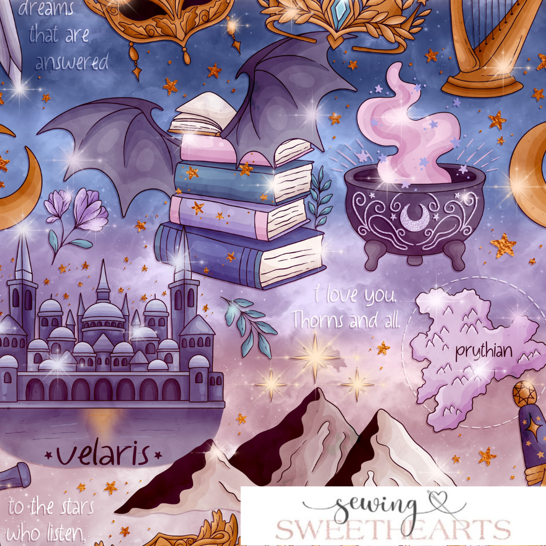 A Court Of (v.4) Minky Blanket PREORDER (~4 weeks before shipping) Sewing Sweethearts