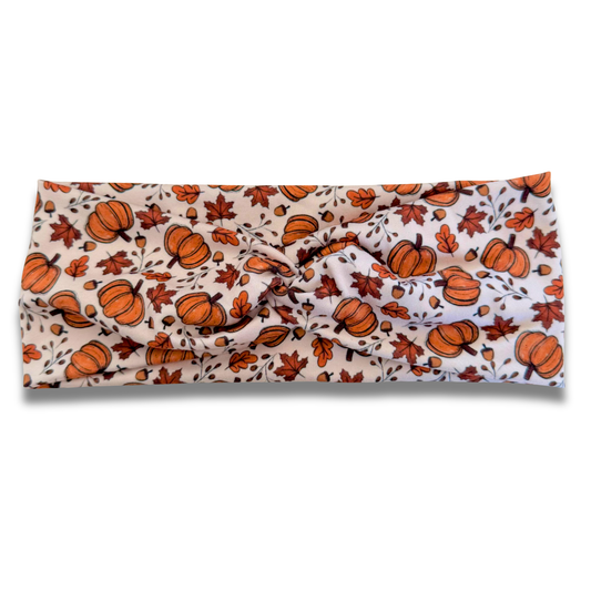 Autumn Harvest PREORDER Sweetheart Headband (or removable tie option) Sewing Sweethearts Sweetheart