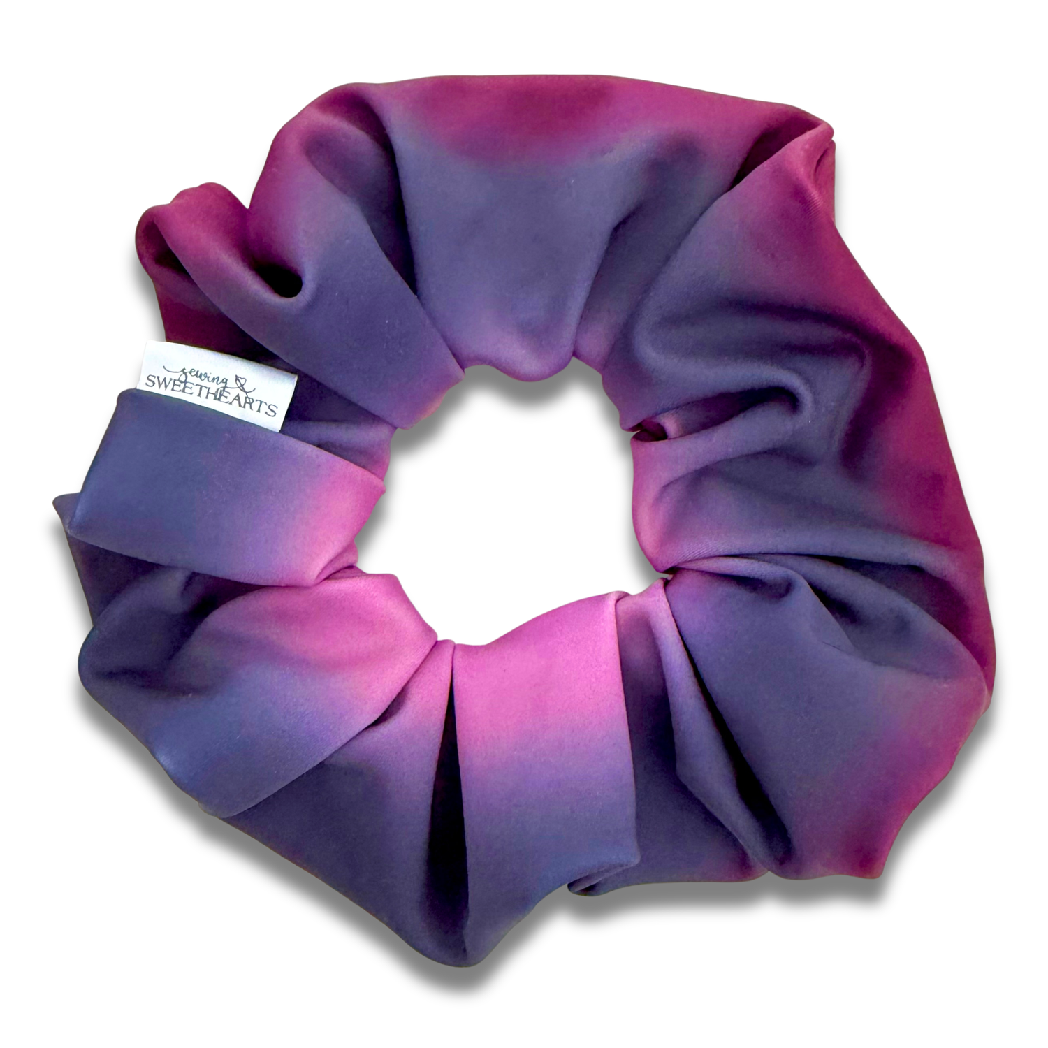 Violet Stripes Scrunchie Sewing Sweethearts