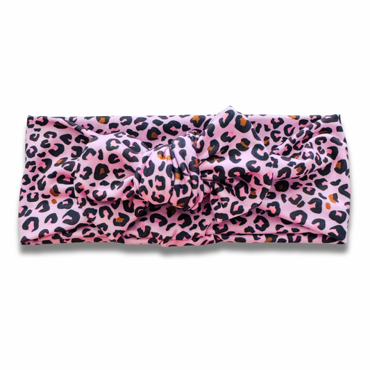 Pink Leopard Sweetie Headband Sewing Sweethearts