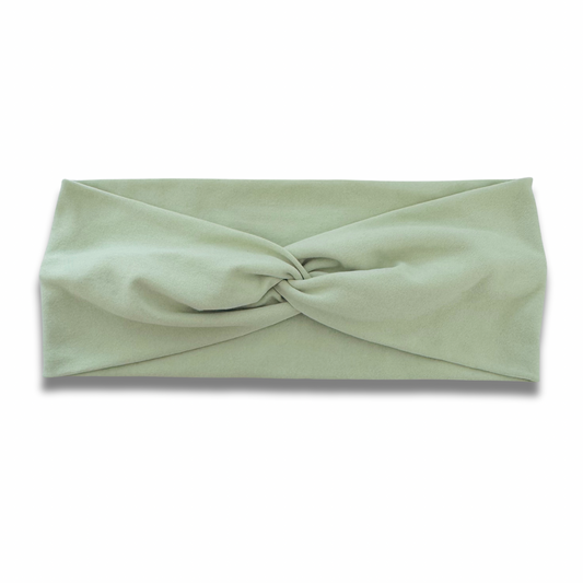 Light Sage Sweetheart Headband (or removable tie option) Sewing Sweethearts Sweetheart