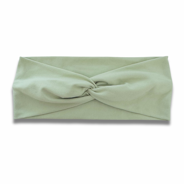 Light Sage Sweetheart Headband (or removable tie option) Sewing Sweethearts Sweetheart