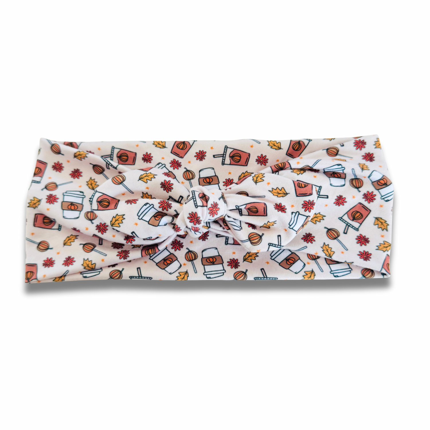 Pumpkin Spice Latte Sweetheart Headband (or removable tie option) Sewing Sweethearts Sweetheart with Removable Tie