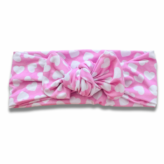 Pink Hearts Sweetie Headband Sewing Sweethearts