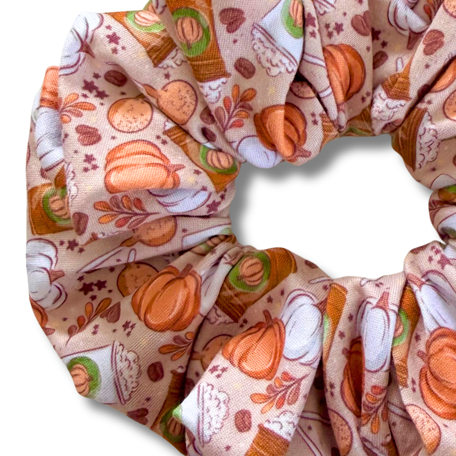 Pumpkin Coffee Scrunchie Sewing Sweethearts