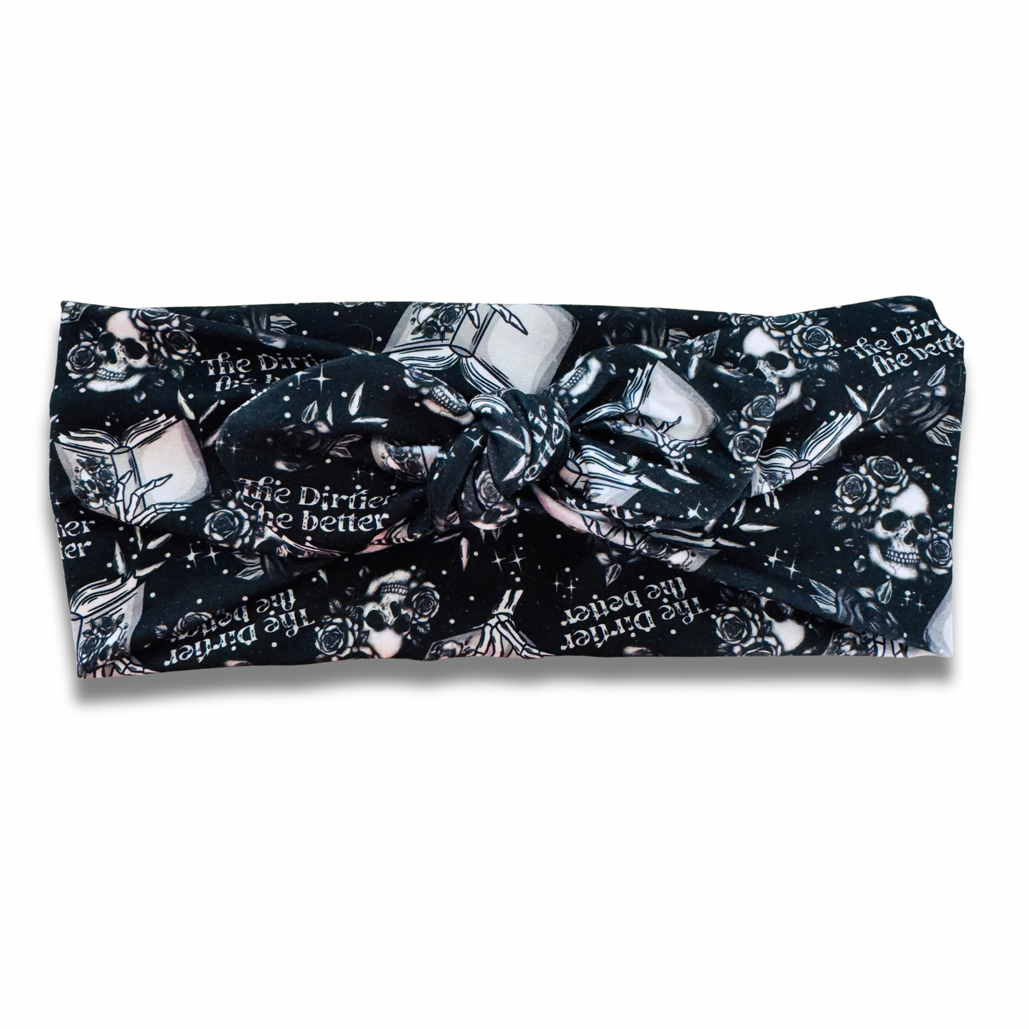 The Dirtier The Better Sweetheart Headband (or removable tie option) Sewing Sweethearts Sweetheart with Removable Tie