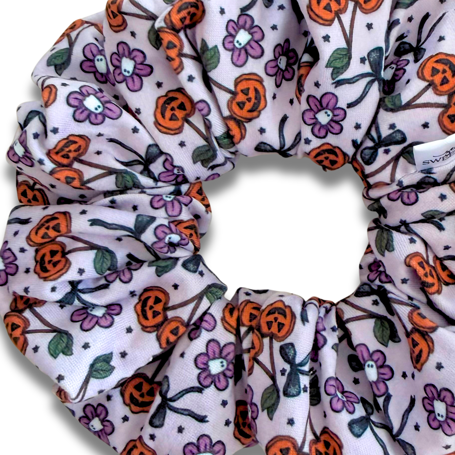 Pumpkin Cherries Scrunchie Sewing Sweethearts
