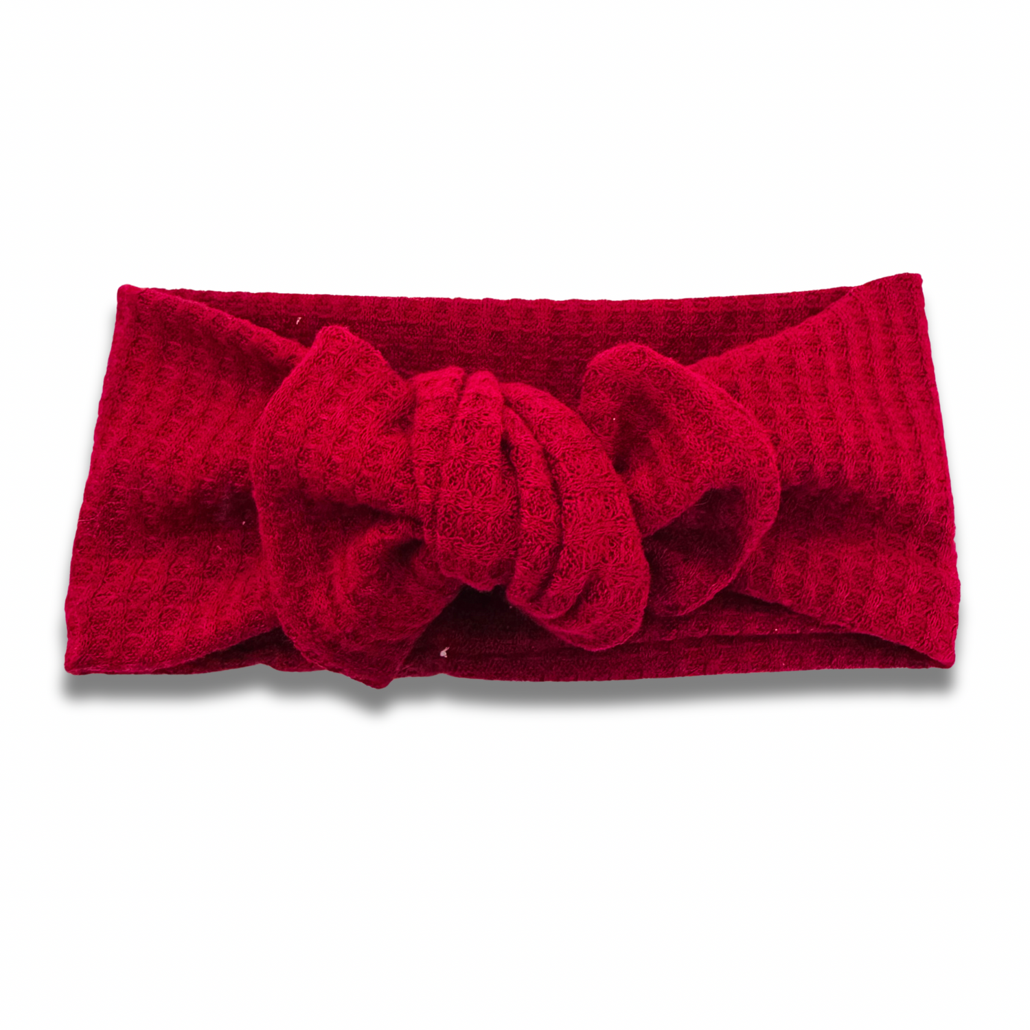 Red Waffle Knit Sweetie Headband Sewing Sweethearts