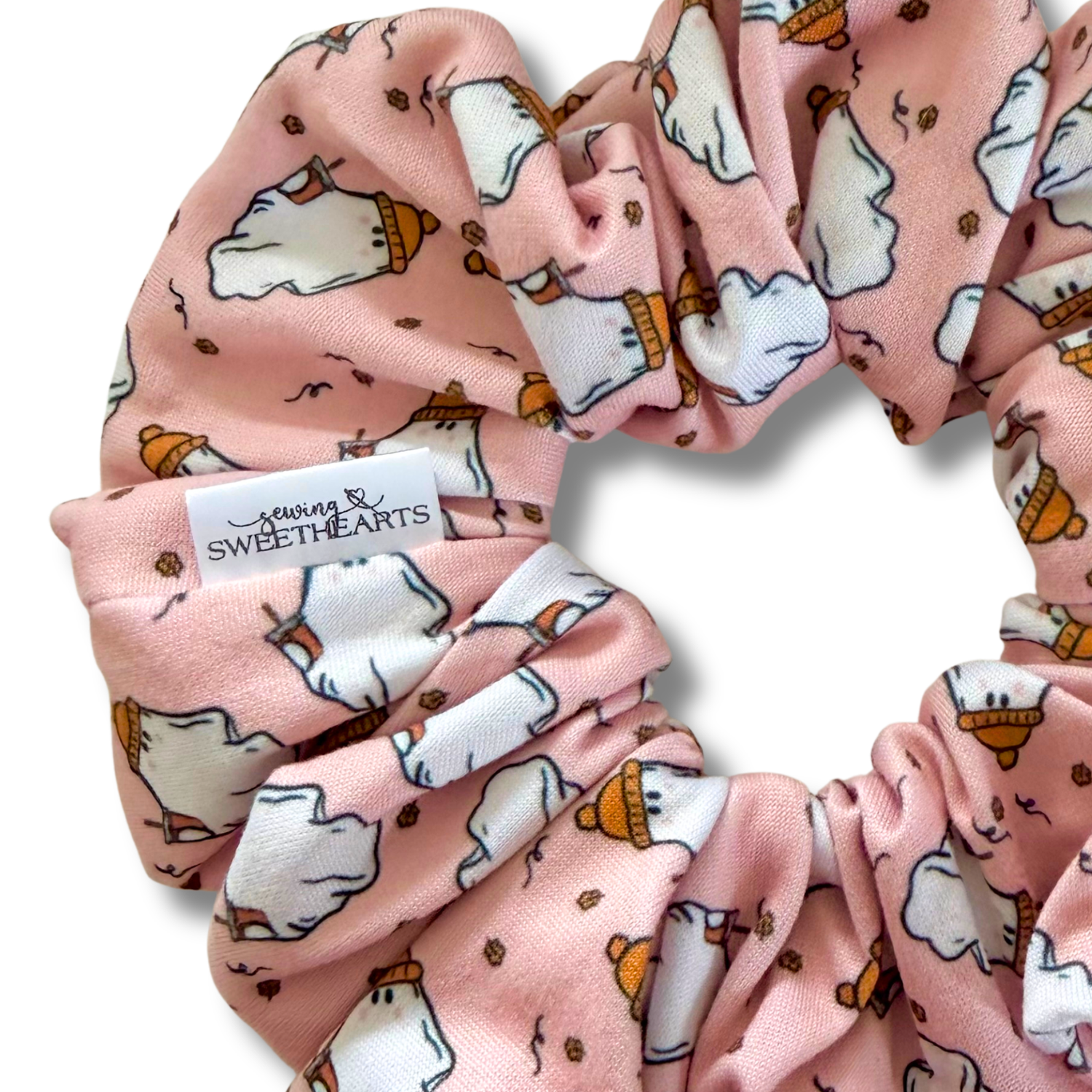 Latte Ghouls Scrunchie Sewing Sweethearts