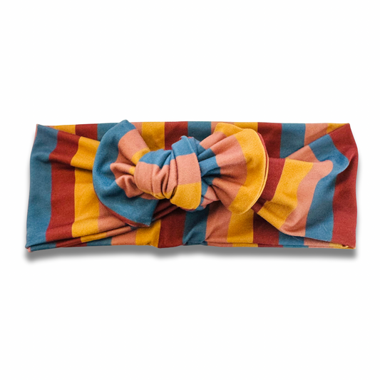 Rust Stripes Sweetie Headband Sewing Sweethearts