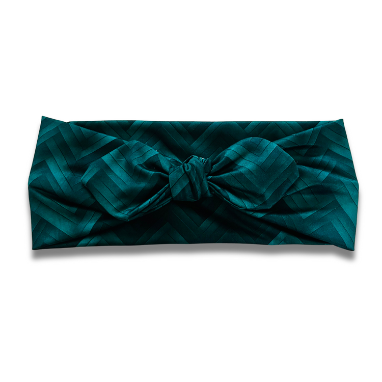 Emerald Chevron Sweetheart (or removable tie option)  Sewing Sweethearts Sweetheart with removable tie  