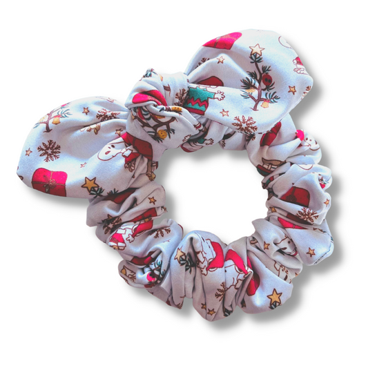 Peanut Christmas Crew Bow Scrunchie  Sewing Sweethearts   