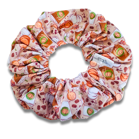 Pumpkins & Coffees Scrunchie Sewing Sweethearts