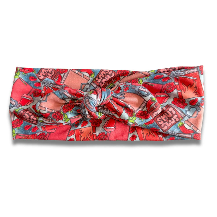 Vulgar Smut Sweetheart Headband (or removable tie option) Sewing Sweethearts Sweetheart with Removable Tie